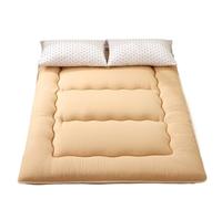 Matelas futon japonais épais - Tapis de sol pliable pour chambres paresseuses, literie domestique, sous-couche de sommeil, jaune, 135 x 200 cm, solution de couchage au sol