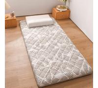 Matelas futon japonais, matelas enroulable pour invité au sol, tatami (marron, 80 x 190 cm)