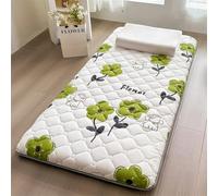 Matelas futon japonais, matelas enroulable pour invité au sol, tatami (vert, 90 x 190 cm)