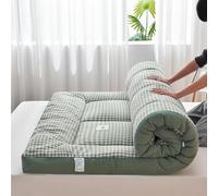 Matelas futon japonais, matelas pliable, matelas tatami, portable, facile à ranger (vert, 150 x 200 cm) (vert, 120 x 200 cm)