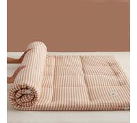 Matelas futon japonais pliable double - Coussin à ressorts doux matelassé pour le camping, antidérapant, respirant, idéal pour la maison et le dortoir, solution de sommeil confortable en coton