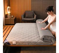 Matelas futon japonais pliable épais et portable, matelas de camping, matelas enroulable pour canapé lit double, matelas en peluche pour usage simple et double