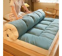 Matelas futon japonais pliable - Lit matelassé peu encombrant pour usage simple et double, 1,2 x 2 m, solution de couchage enroulable confortable pour la maison ou les voyages.