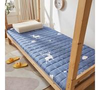 Matelas futon Japonais Pliable Simple ou Double pour Sol, Chambre d'amis, dortoir, Salon, Camping, Super Doux et Portable