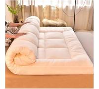 Matelas futon japonais pliable, super doux, tapis de sol enroulable idéal pour canapé ou lit, parfait pour la maison ou les voyages, blanc, 120 x 200 cm