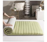 Matelas futon japonais pliable, tapis de couchage pour camping, intérieur et extérieur, lit d'invités, vert, 90 x 190 cm, solution de couchage confortable et portable