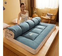 Matelas Futon Japonais Pliable, Tatami, pour Dortoir et Lit Simple/Double/Queen, Épais, Vert