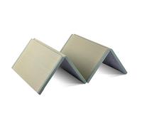 Matelas futon japonais portable 4 plis ferme confort naturel herbe jonc vert idéal pour la méditation, le yoga, le zen et les salons de thé (taille : 100 x 200 x 3,5 cm)