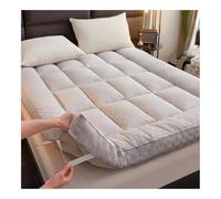 Matelas futon japonais portable de 10,2 cm, matelas de sol pliable enroulable pour adultes, noir et gris, 90 x 200 cm, solution de sommeil peu encombrante