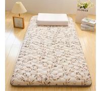 Matelas futon Japonais Super Doux, Tapis Enroulable for lit futon for Un Sommeil Confortable, pour invités, dortoirs, Camping(05,180x200cm)
