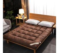 Matelas Futon Japonais Tapis De Couchage Tatami Matelas De Camping Portable Pliable Roll Up Roulez Le Lit D'invité Couchage Pad 10 Cm D'épaisseur Non-glissement Doux Tapis De Lit De Canapé De Plancher