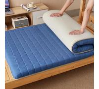 Matelas futon japonais, tatami de voyage, chaise longue de sol, lit d'invité, surmatelas de sol super doux (bleu marine, 90 x 190 cm)
