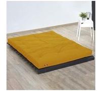 Matelas futon latex couleur - ocre, dimensions - 160 x 200 cm
