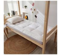 Matelas futon, léger, pliable, épaissi, doux, pour lit simple, confortable, portable, pour dortoir, hôtel, appartement, camping (blanc, 90 x 200 cm)