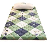 Matelas futon - Matelas de couchage portable pliable avec sangles solides, design rembourré doux pour le camping et les adultes