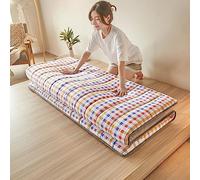Matelas Futon Matelas De Sol Japonais,Matelas De Couchage pour Plancher,Tapis De Lit Enroulable,Matelas Minimaliste Pliable,Matelas De Camping Futon Shiki,Style1,90x190cm/35x75in