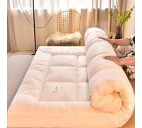 Matelas Futon, Matelas Pliable 2 Places, Tatami Japonais, Matelas Japonais, Futon Pliable, Matelas 1 Place, Matelas Camping 2 Personnes Futon, Matelas 2 Personnes Pliable pour Canapé Camping(White,200