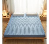 Matelas futon pliable, 5 cm d'épaisseur, matelas de sol pour invités portable, enroulable, tatami pour lit simple, double, dortoir, chambre à coucher, appartement, rose, 100 x 190 cm