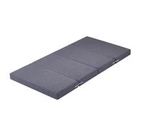 Matelas futon Pliable de 1,9 cm d'épaisseur, Matelas de Sol Portable en Mousse Haute densité avec Housse Lavable, lit d'appoint Pliable pour Tatami, Camping et Voyages (Gris, 61 x 201 x 10 cm)