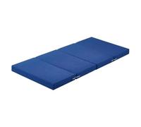 Matelas futon Pliable de 1,9 cm d'épaisseur, Matelas de Sol Portable en Mousse Haute densité avec Housse Lavable, lit d'appoint Pliable pour Tatami, Camping et Voyages (Bleu, 61 x 201 x 10 cm)