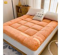 Matelas Futon Pliable, Matelas de Sol Japonais Portable, pour Chambre Dortoir Chambre d'Hôtes, Plusieurs Tailles et Couleurs,Orange,150x200x6cm