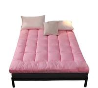 Matelas futon portable enroulable pour lit d'appoint - Rose - 150 x 200 cm - Pliable - Pour voyage et camping - Solution de couchage confortable pour chambre à coucher et invités
