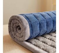 Matelas futon portable épais - Matelas enroulable pour invités et étudiants - Matelas de sol pliable pour lit double, gain de place, idéal pour les dortoirs et les voyages.