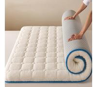 Matelas futon portable pliable en mousse à mémoire de forme épaisse pour un sommeil confortable - Idéal pour les invités, les dortoirs, le camping, les soirées pyjama - Solution peu encombrante