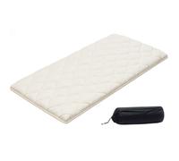 Matelas Futon Japonais Portable Pliable Tatami 99,1x203,2x6,35cm 9 Couches Blanc