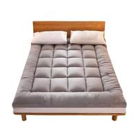 Matelas futon portable pour lit double - Lit d'appoint pliable enroulable gris compact pour chambre à coucher, voyage et camping - 120 x 200 cm, design confortable et généreux