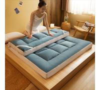 Matelas futon portable - Tapis de couchage pliable enroulable - Lit de sol antidérapant pour dortoirs et invités - Solution de confort gain de place - 90 x 200 cm