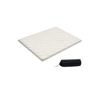Matelas Futon Taille Queen 203,2x152,4x6,35cm Matelas de Sol Japonais Pliable Blanc