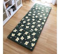 Matelas futon - Tatami japonais - Tapis de sol en rotin rafraîchissant - 4 couches - 4,5 cm d'épaisseur - Confortable - Pour lit simple et double