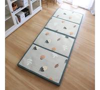 Matelas futon - Tatami japonais - Tapis de sol en rotin rafraîchissant - 4 couches - 4,5 cm d'épaisseur - Confortable - Pour lit simple et double