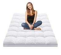 Matelas futon ultra pelucheux pour très grand lit californien, tapis de sol en velours doux, tapis de couchage portable pliable pour dortoir, lit de sol enroulable pour plus de confort et de commodité