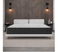 Matelas GAMMA 160x200 cm-26 cm-Mousse mémoire de forme-7 zones HR 35 kg et AERO-LATEX-Ergonomique-Face été-hiver-Confort ferme