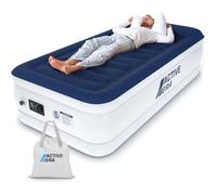 Matelas gonflable 1 personne 99x188x 36 5 cm confort ultra doux pompe électrique gonflage rapide 1 5 minute surface velours stable