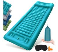Matelas Gonflable 1 Place 12Cm Matelas Camping,Matela S Autogonflant 1 Personne Avec Pompe À Pied Mate Las Gonflable Camping Oreil