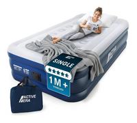 Matelas Gonflable 1 Place 99×188×36,5 Cm - Confort Max, Pompe Électrique Intégrée, Gonflage Rapide 1,5 Min, Doux & Velours, Idéal Ma