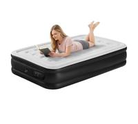 Matelas Gonflable 2 Personnes avec Pompe Électrique Intégrée, 197x152x40 cm