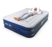 Matelas gonflable 2 personnes - TWINBIRD - 152x203x35,5 cm - Pompe électrique intégrée - Gonflage rapide 3 min