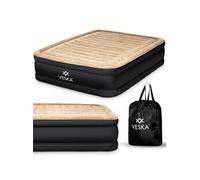 Matelas gonflable 2 places avec pompe électrique intégré - Beige