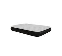 Matelas gonflable 2 places gonfleur électrique intégré sac PVC noir surface floquée gris clair
