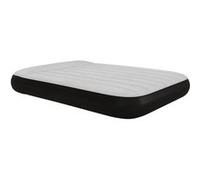Matelas gonflable 2 places gonfleur électrique intégré sac PVC noir surface floquée gris clair