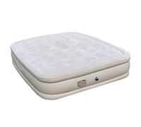 Matelas gonflable automatique en PVC floculé pour lit double - Matelas gonflable surélevé pliable pour la sieste, design épais (200 x 180 x 40 cm) - Parfait pour les invités et les voyages