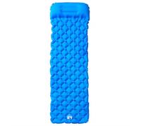 Matelas gonflable avec coussin bleu, auto-gonflant, ultra léger et imperméable, 188 x 62,5 cm, compact pliable, idéal pour le camping, l'extérieur, la randonnée et le trekking