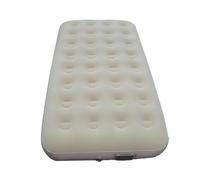 Matelas Gonflable Avec Pompe Électrique Intégrée, Lit De Camping Surélevé 25 Cm Avec Structure De Soutien, Lit Gonflable En PVC Imperméable Pour La Maison, Les Invités Et Les Voyages,Beige-186*96*25cm