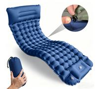 Matelas gonflable confortable de 10 cm d'épaisseur - Coussin de camping isolé d'hiver, idée cadeau de Noël parfaite pour les aventures familiales et en plein air T2328Grey