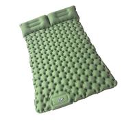 Matelas gonflable de camping - Matelas gonflable - Matelas de camping - Matelas gonflable - Matelas de voyage pliable avec coussin et pompe intégrée - Gonflage/dégonflage rapide
