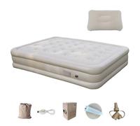 Matelas gonflable de camping pour tente, coussin de couchage de camping, matelas de camping épaissi, lit double auto-gonflant, coussin de sommeil avec pompe